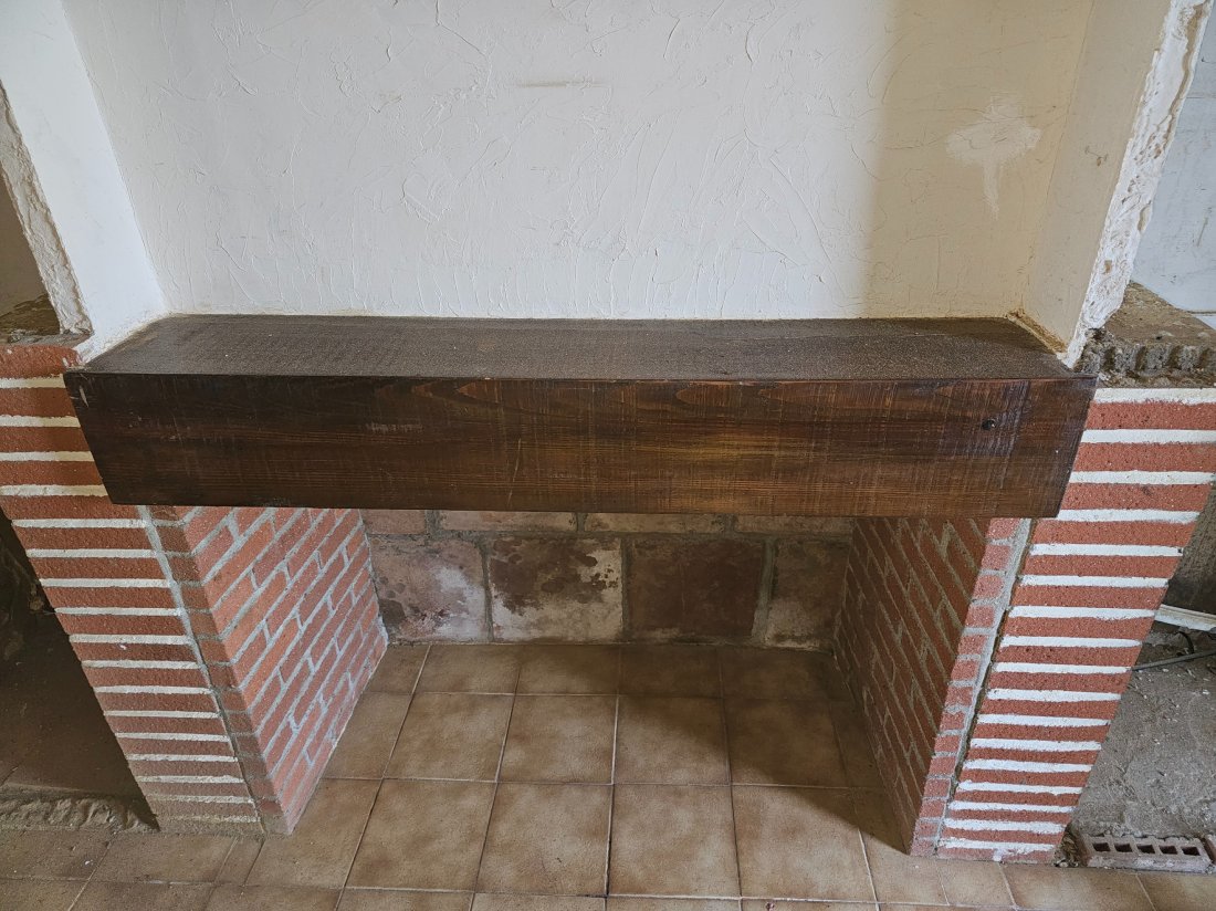 Linteau bois sablé